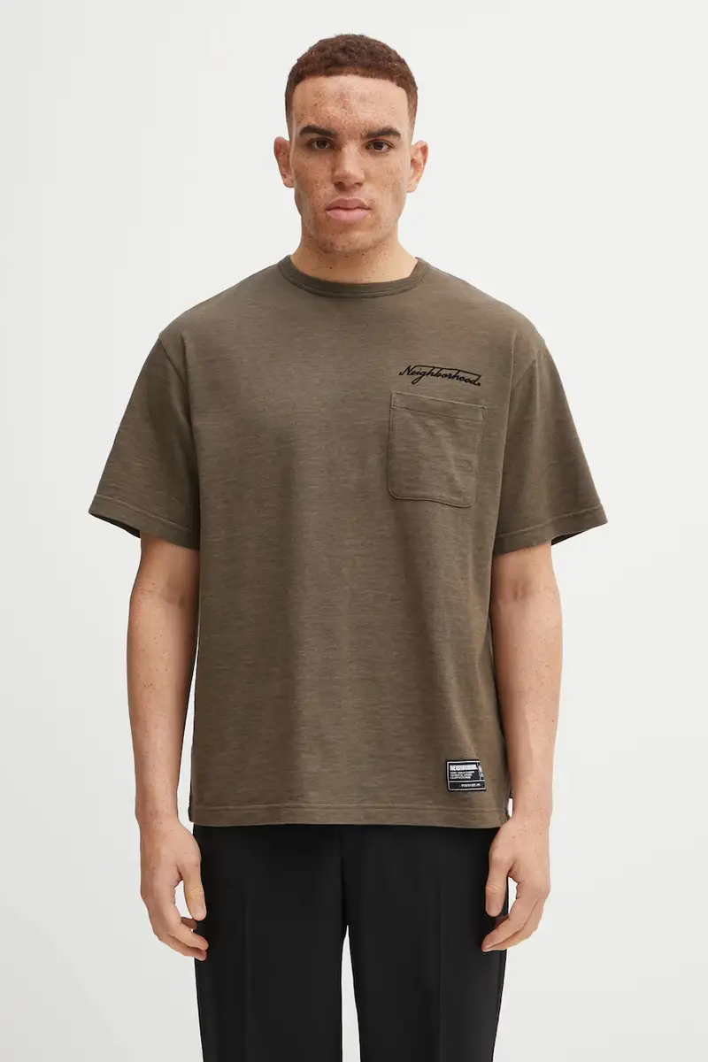 Neighborhood T-shirt Uomo Verde 3474268