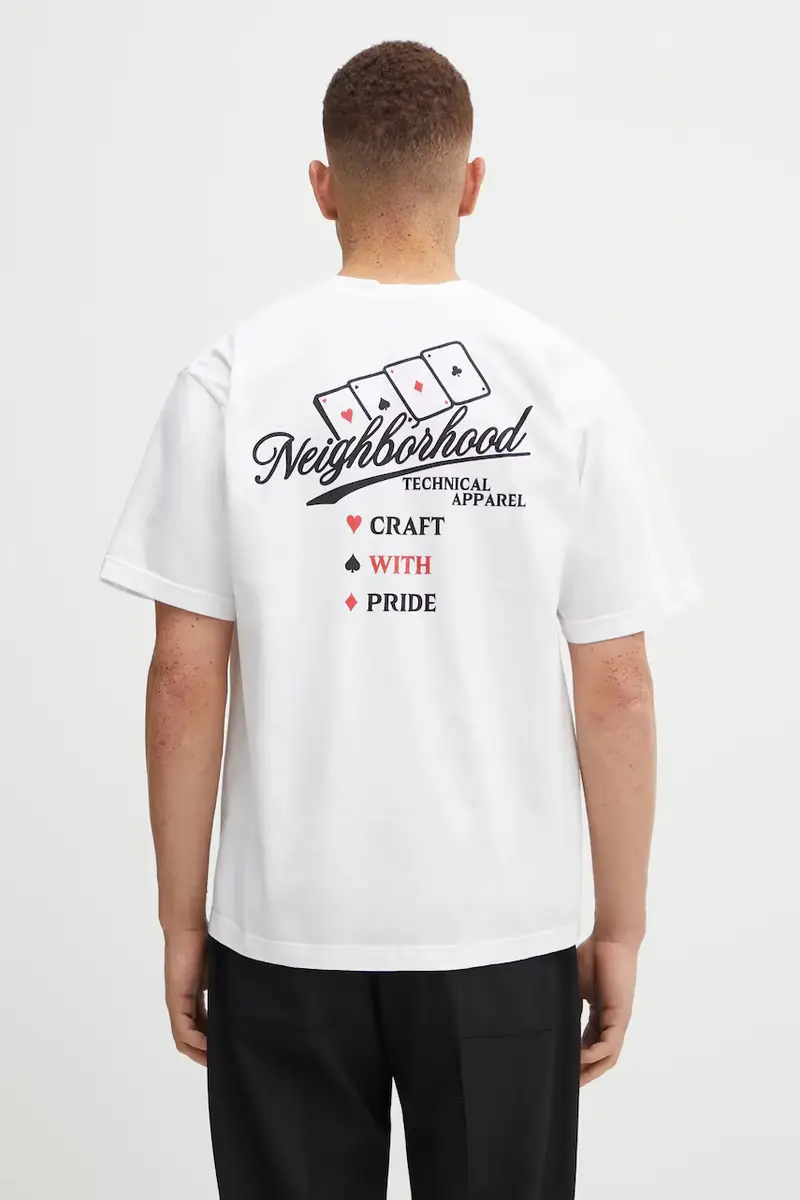 Neighborhood T-shirt Uomo Bianco 3474021 miniatura 3