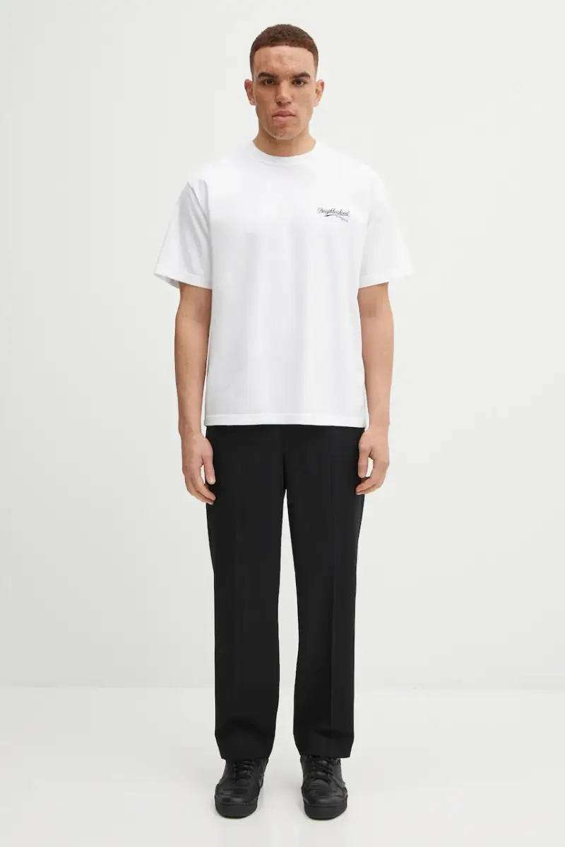 Neighborhood T-shirt Uomo Bianco 3474021 miniatura 5