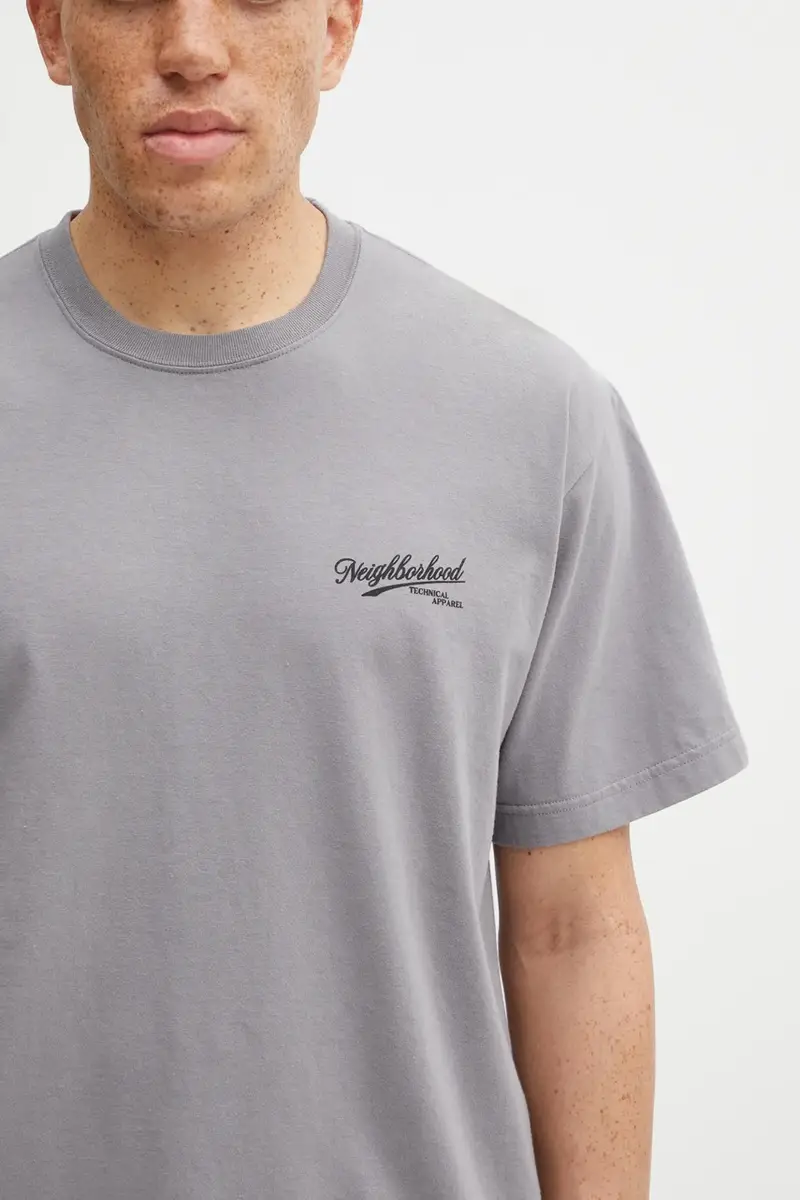 Neighborhood T-shirt Uomo Grigio 3474079 miniatura 4