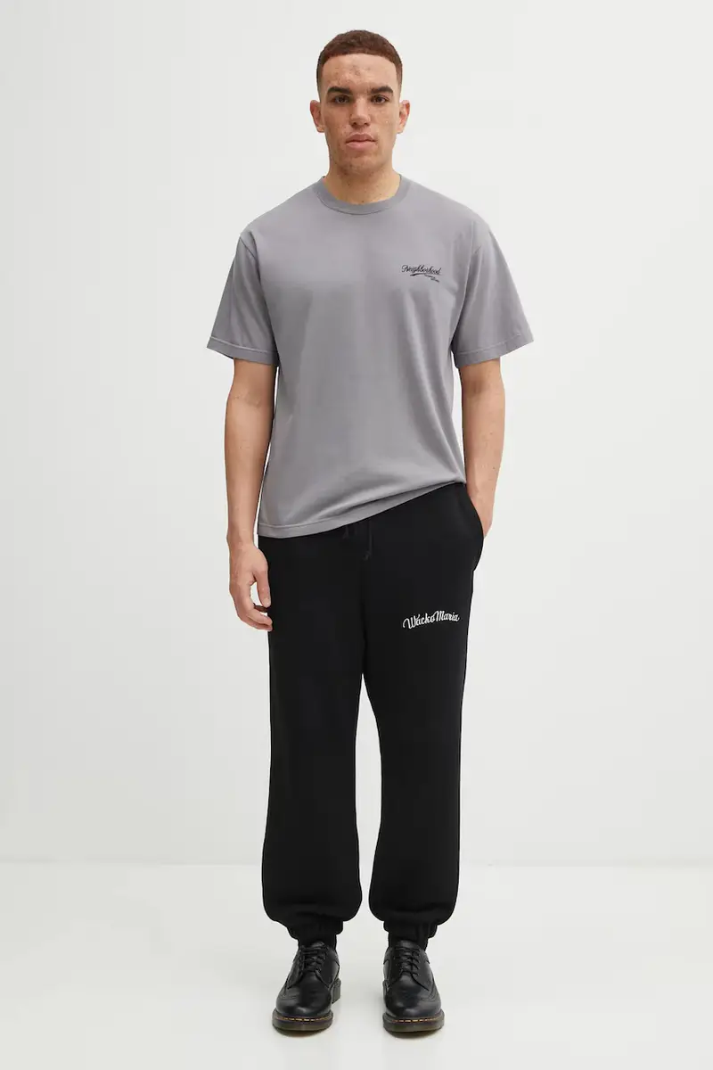 Neighborhood T-shirt Uomo Grigio 3474079 miniatura 5