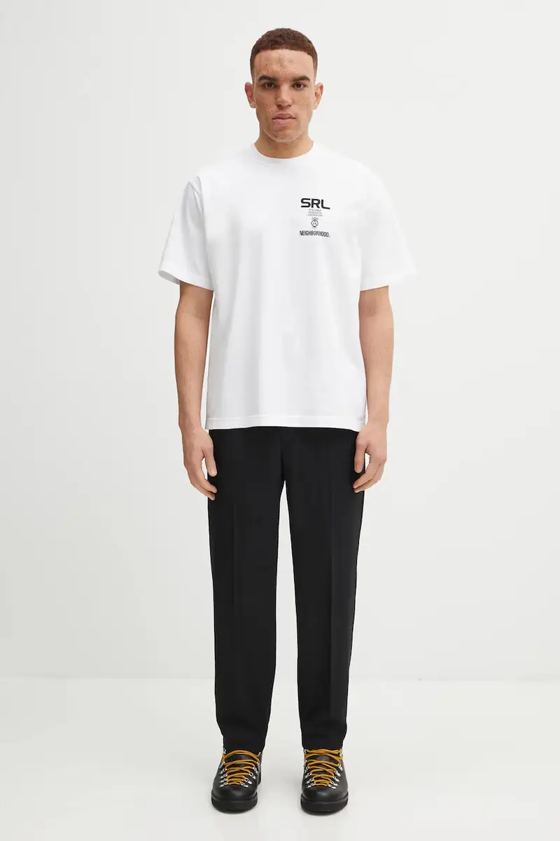 Neighborhood T-shirt Uomo Bianco 3474018 miniatura 5