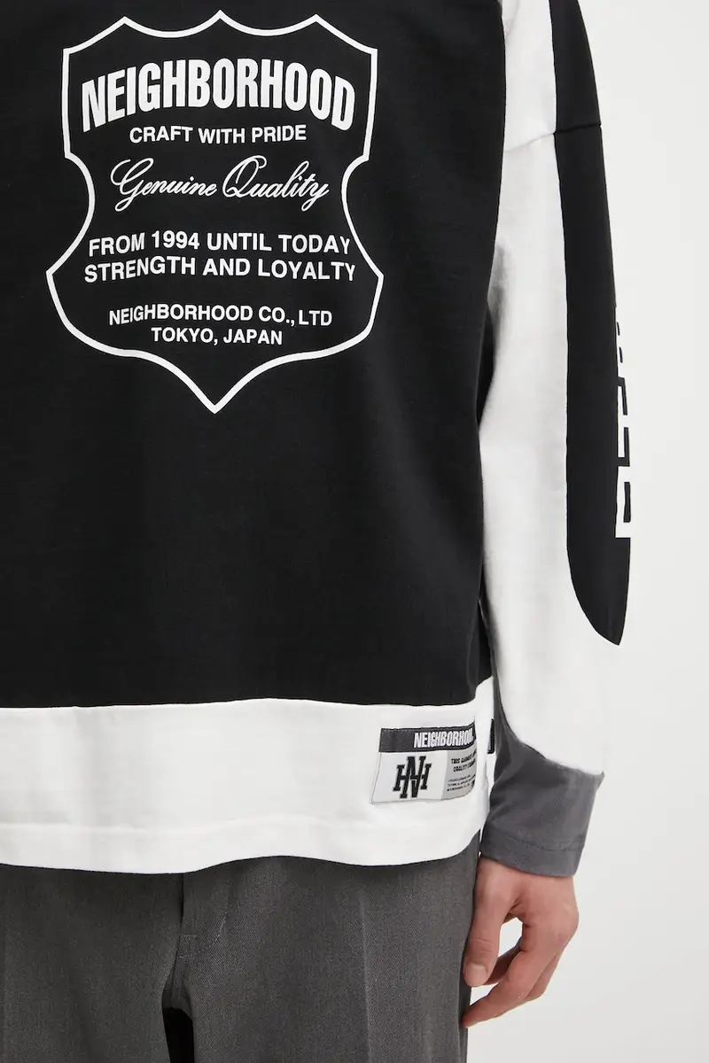 top a maniche lunghe in cotone HOCKEY colore nero 252FPNH.CSM14 miniatura 4