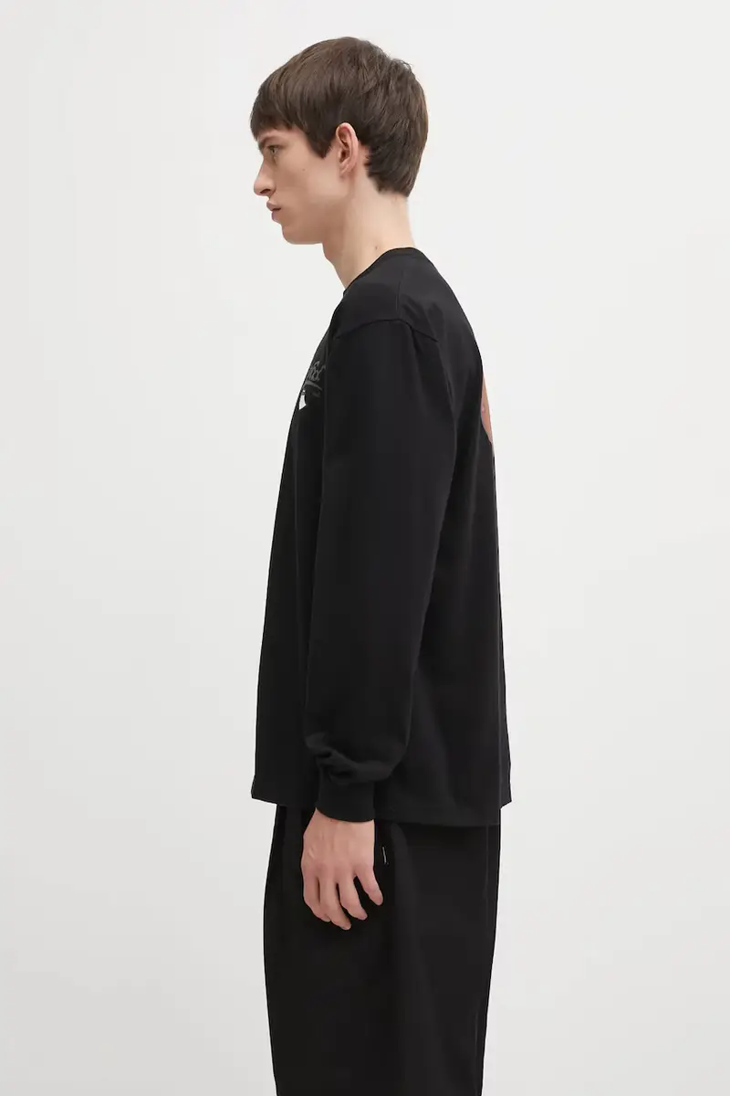 top a maniche lunghe in cotone NH . TEE LS-10 colore nero 252PCNH.LT10 miniatura 2