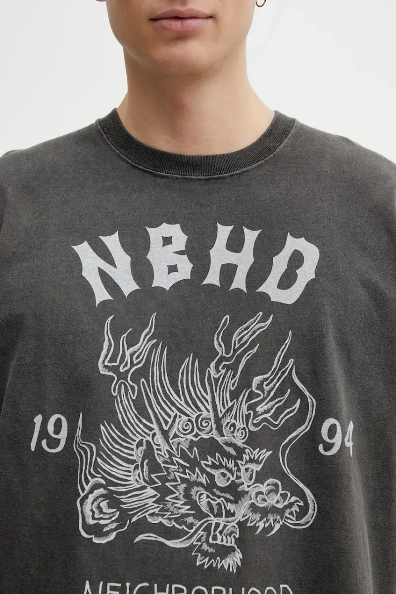 top a maniche lunghe in cotone NH . TEE LS-14 colore grigio 252PCNH.LT14 miniatura 4