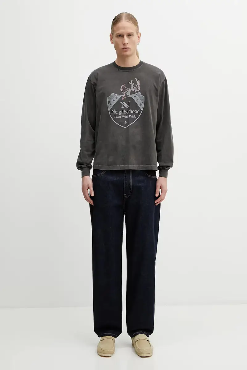 top a maniche lunghe in cotone NH . TEE LS-16 colore grigio 252PCNH.LT16 miniatura 5