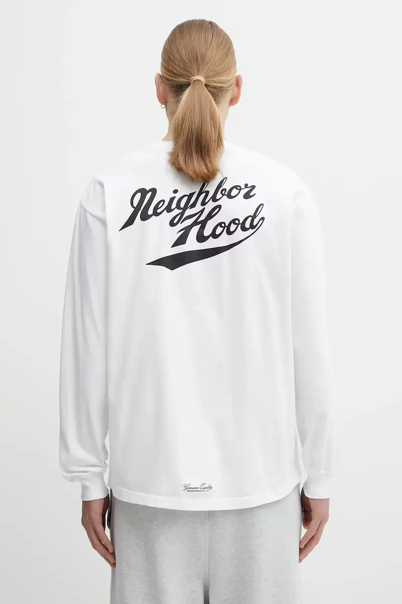 top a maniche lunghe in cotone NH . TEE LS-2 colore bianco 252PCNH.LT02