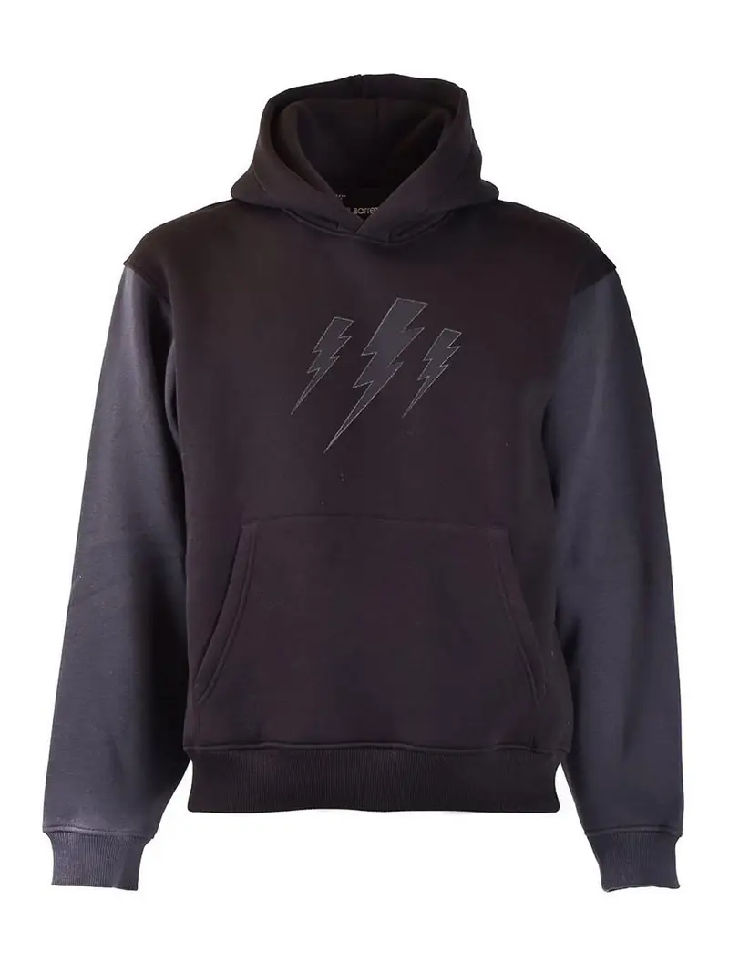 Felpa in cotone Nero