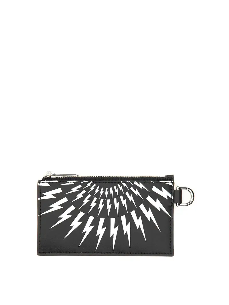 Porta carte con cinturino Nero