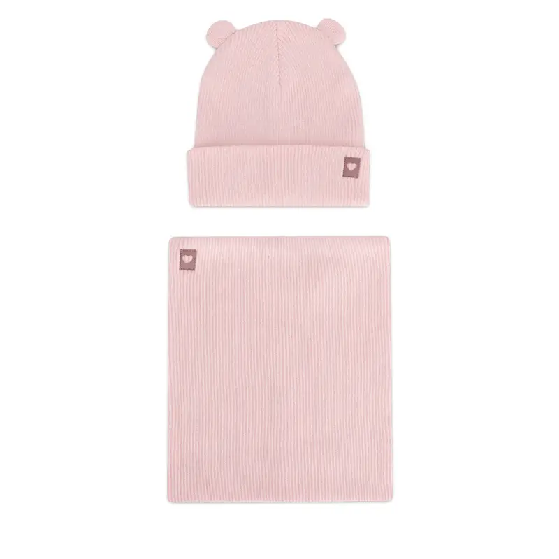 Completo cappello e scaldacollo Nelli Blu 7KF-001-AW24 Rosa