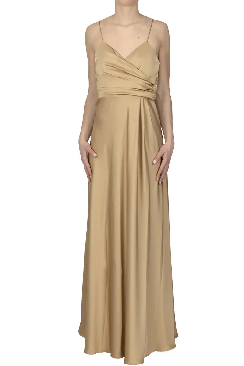 Abito lungo in satin