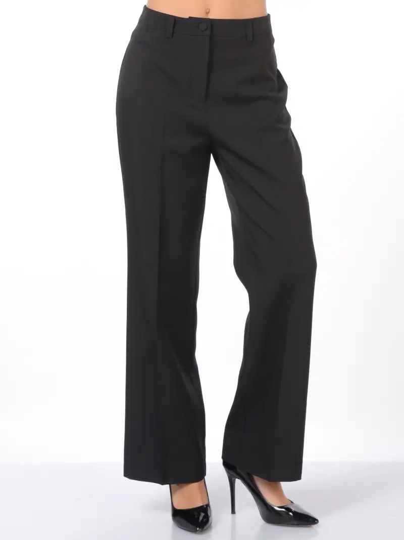 pantalone da donna Nenette ampio a trombetta NERO
