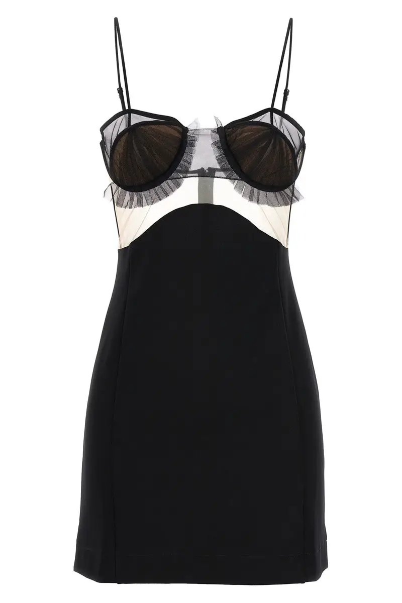 Abito Explosive Flower Bra Nero