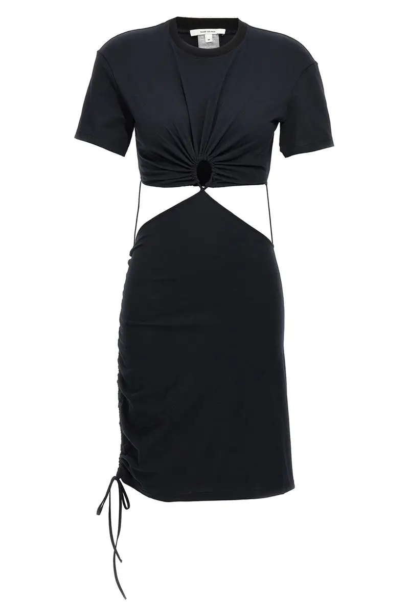 Abito T-Shirt Cut Out Nero