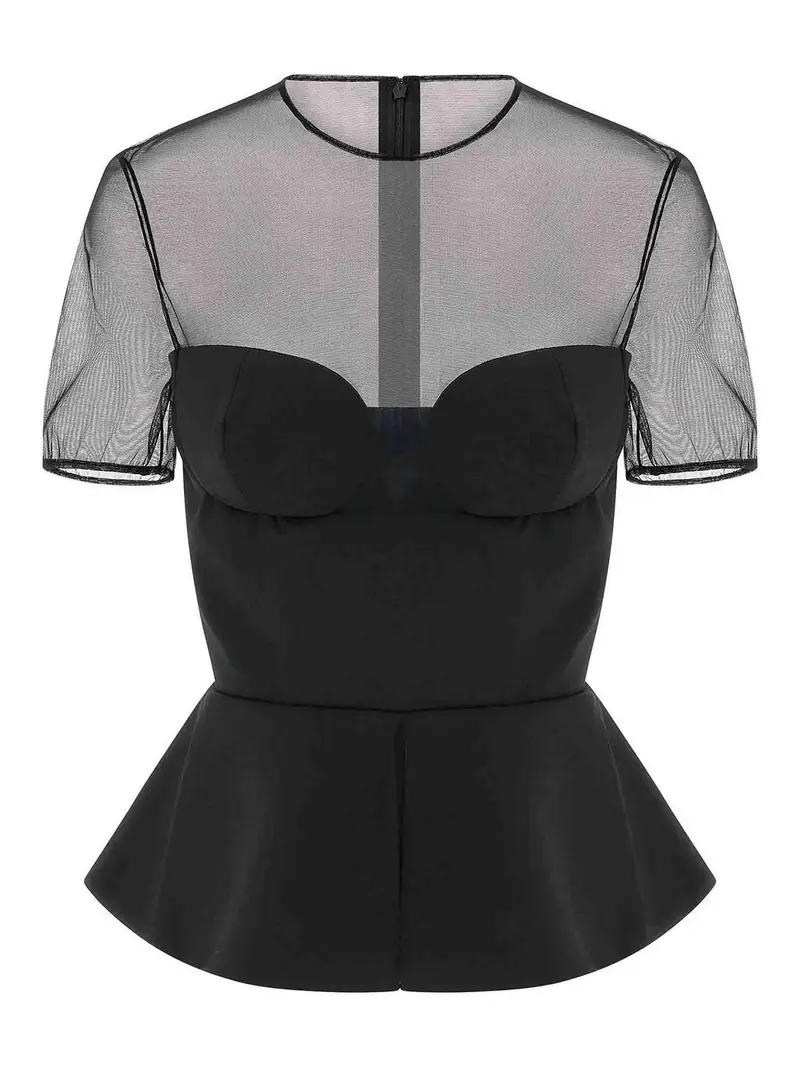 Bustier sartoriale Nero