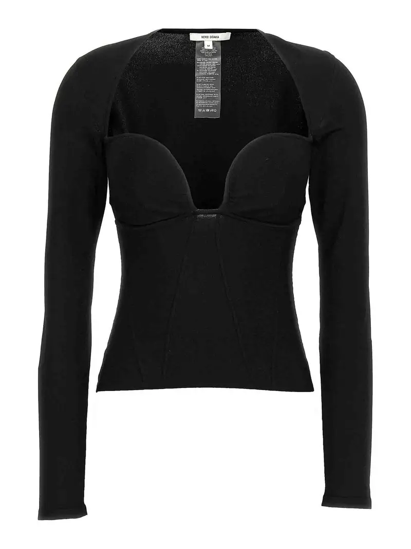 Parte superiore bustier Nero