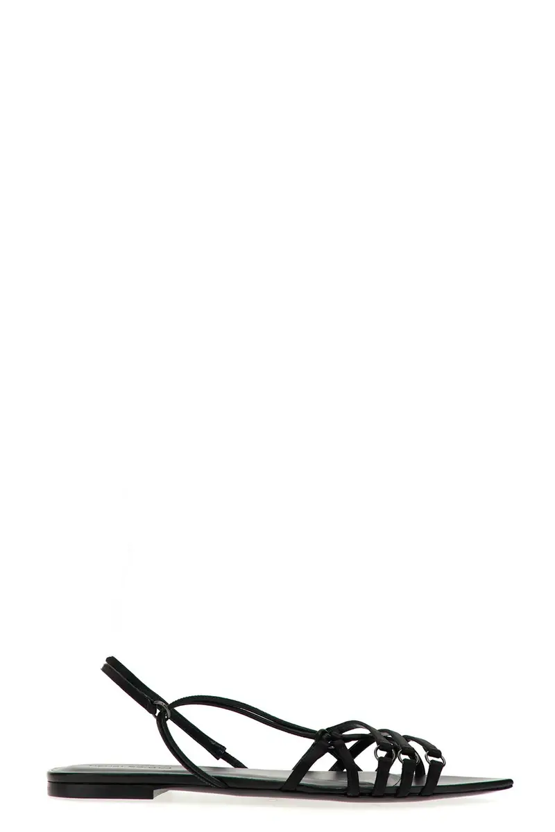 Sandalo Raso Pelle Nero