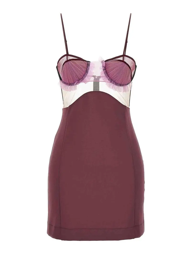 Vestito a fiori Explosive Viola