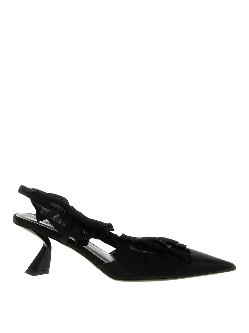 Volant slingback Nero
