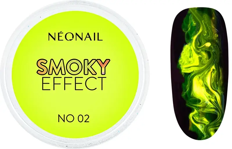 Effect Smoky cipria colorata per le unghie colore No. 02 giallo 2 g