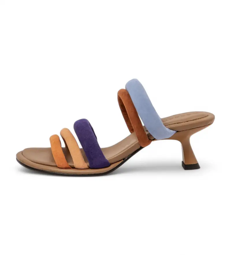 per donna. 3316911XL003_0MU S3169 Sandali Godello in pelle multicolor (36), 3 a 5cm, Nessuno, Casual, Multicolore