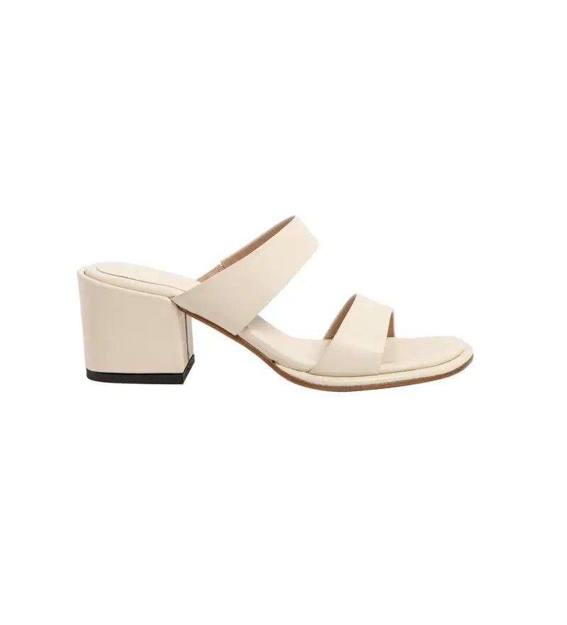 per donna 3317411ZZ003_020 Sandali in pelle S3174 beige -Altezza tacco 6cm- (36), 5 a 8cm, Nessuno, Casual, Da sera