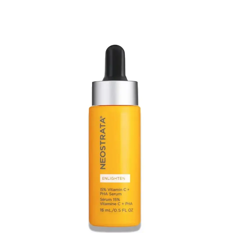 Enlighten 15% Vitamin C + PHA Serum - Trattamento antietà pelli mature,Siero antirughe