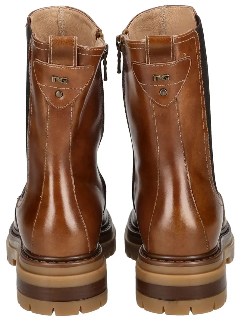 Boots chelsea cognac / nero miniatura 3