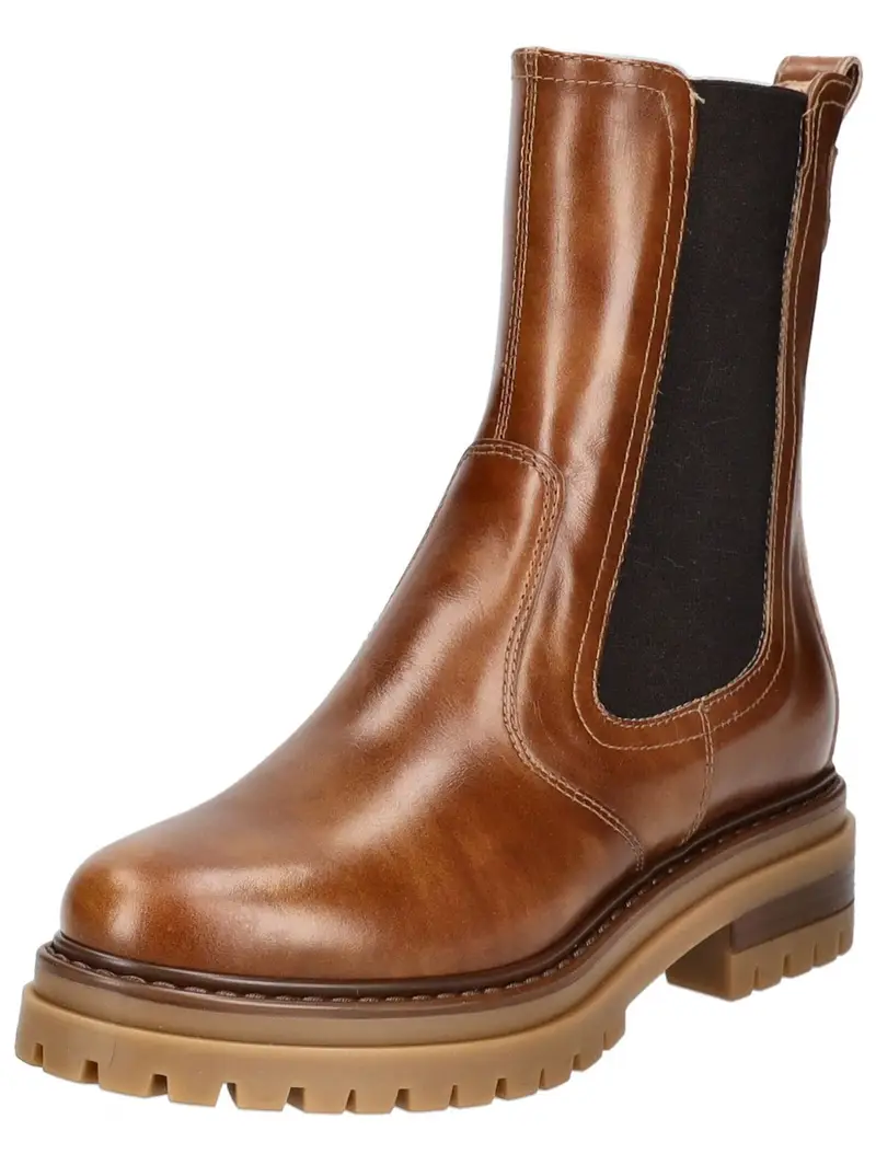Boots chelsea cognac / nero