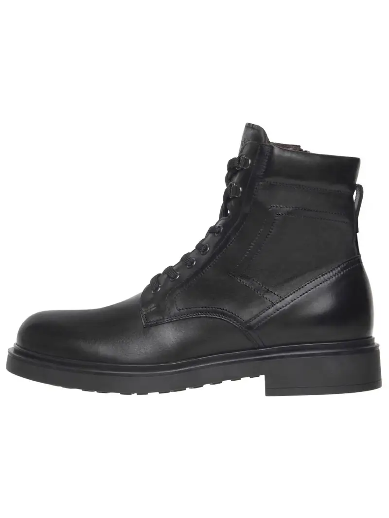 Boots stringati nero miniatura 2