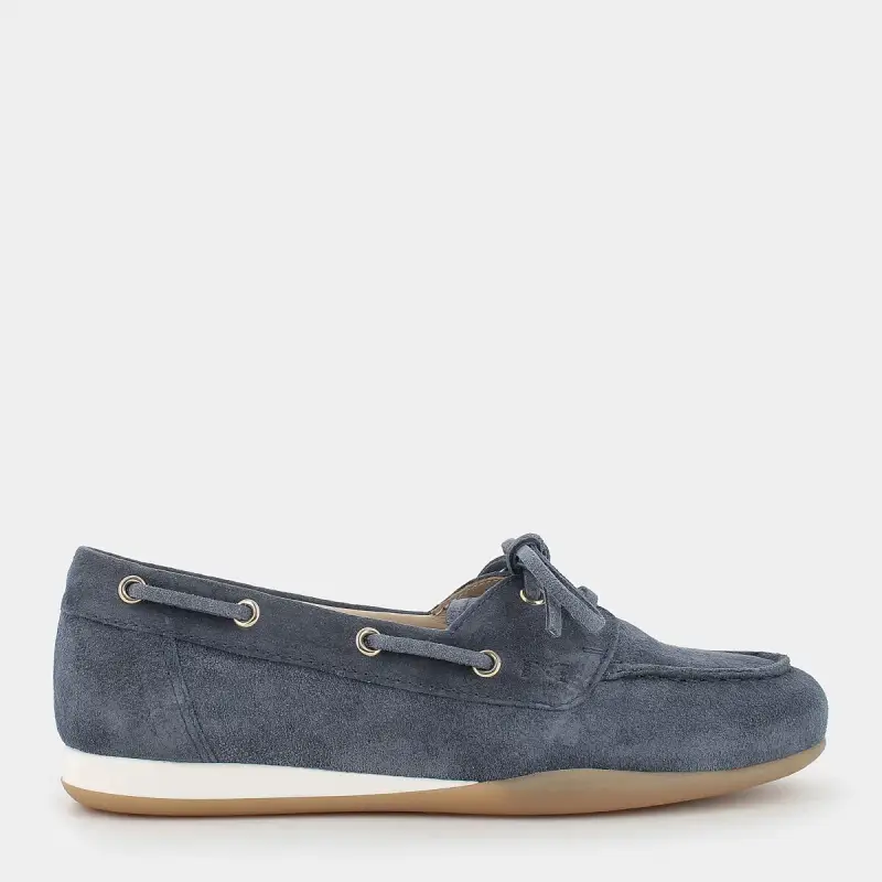 Mocassini Nero Giardini da Donna, azzurro