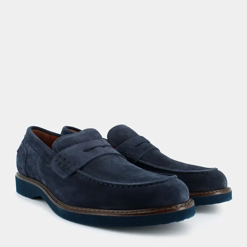 NERO GIARDINI Mocassini Uomo Blu 2714512 miniatura 2