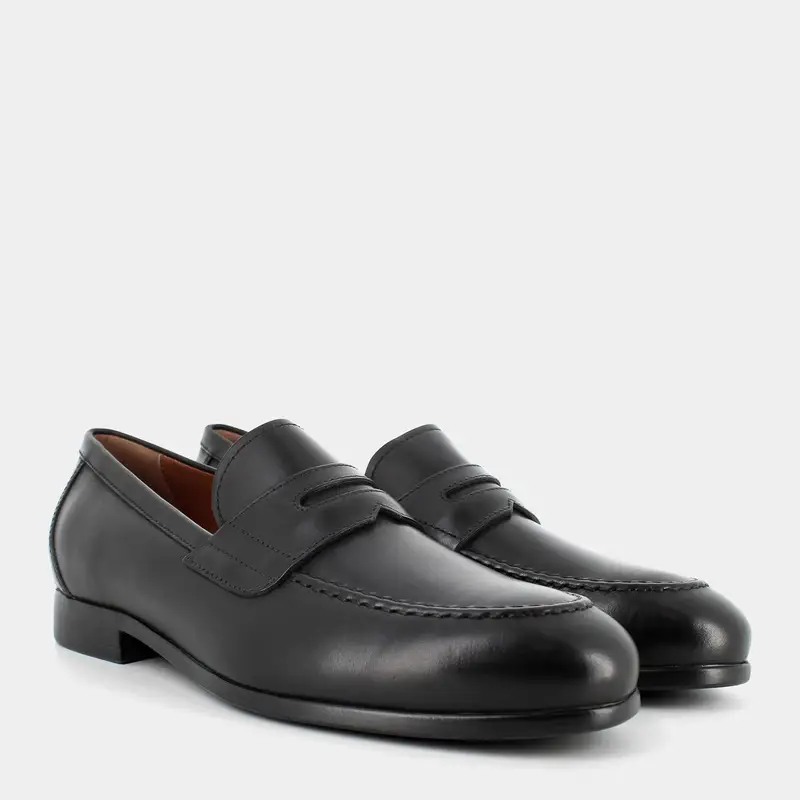 NERO GIARDINI Mocassini Uomo Nero 2505738 miniatura 2