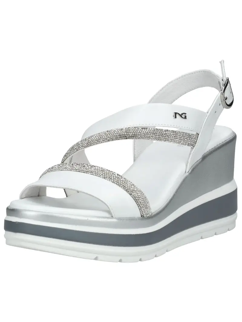 Nero Giardini Sandalo  argento / bianco