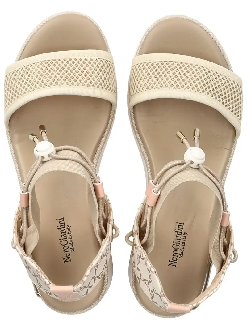Nero Giardini Sandalo beige / rosa / bianco miniatura 2
