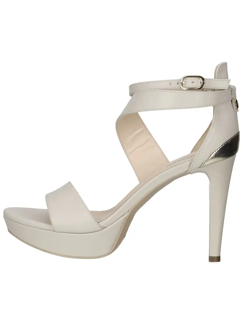 Sandalo con cinturino beige chiaro miniatura 2