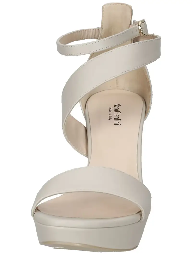 Sandalo con cinturino beige chiaro miniatura 3