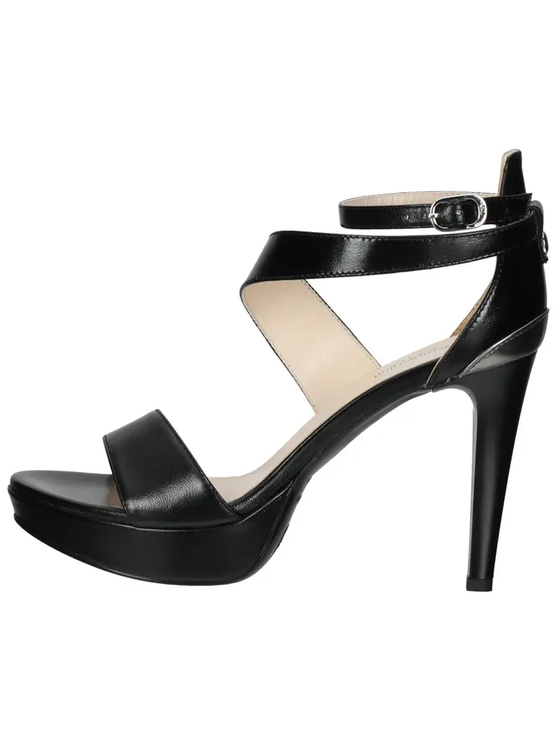 Sandalo con cinturino beige / nero miniatura 2