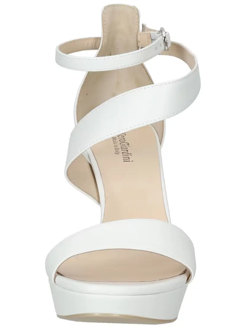 Sandalo con cinturino bianco miniatura 3