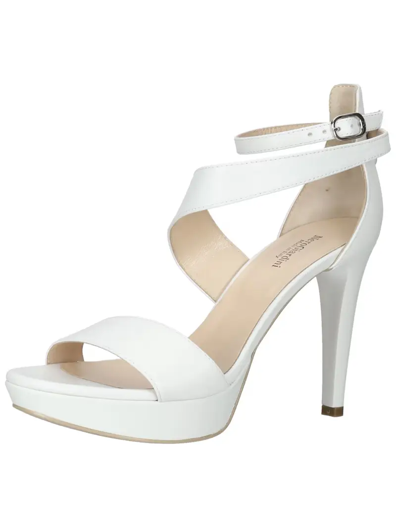 Sandalo con cinturino bianco