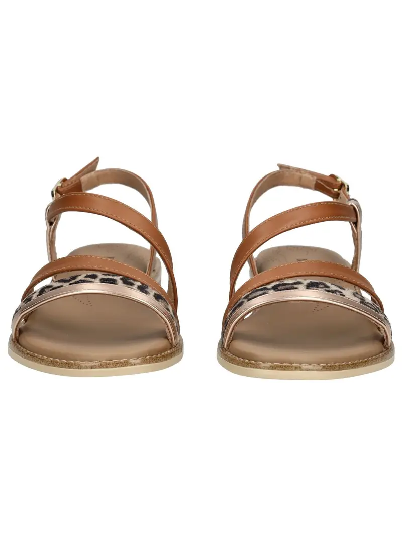 Nero Giardini Sandalo con cinturino marrone / nero / bianco miniatura 3