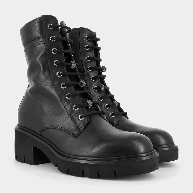 NERO GIARDINI Scarponcini Donna Nero 3416466 miniatura 2