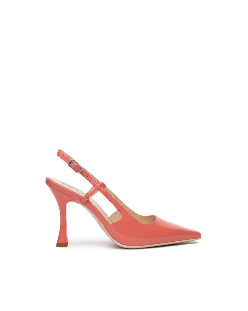 slingback donna in vernice col. papavero e512241de635 ROSA