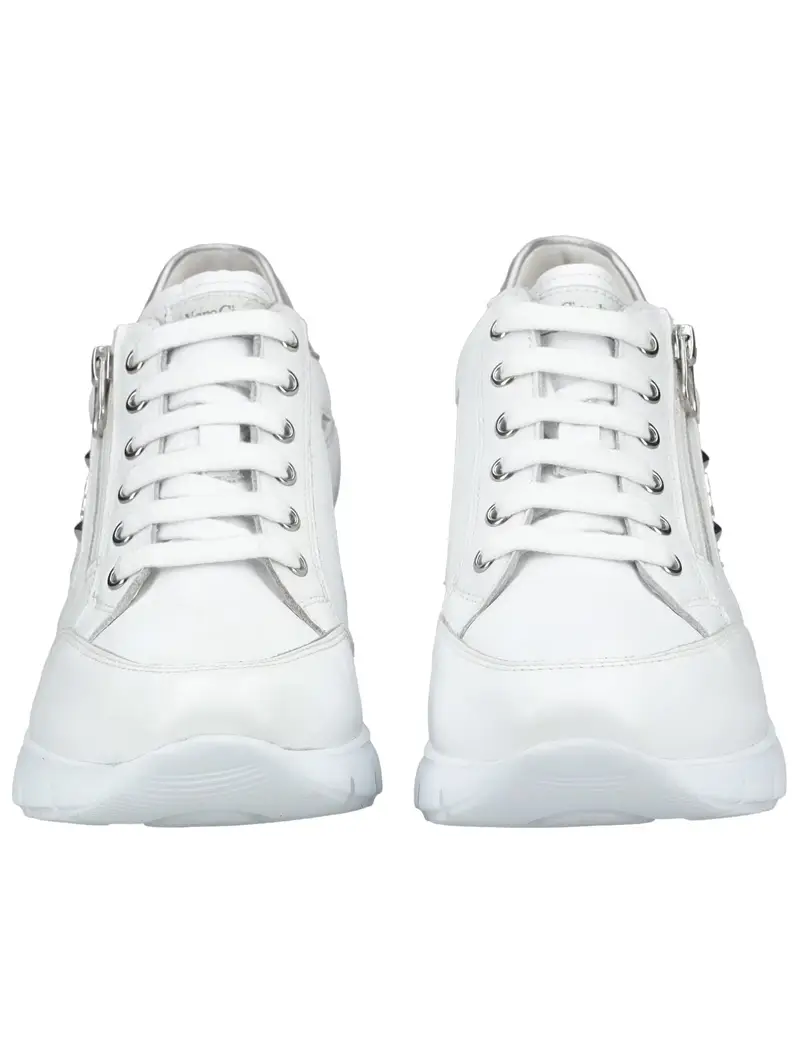 Sneaker bassa argento / bianco miniatura 3