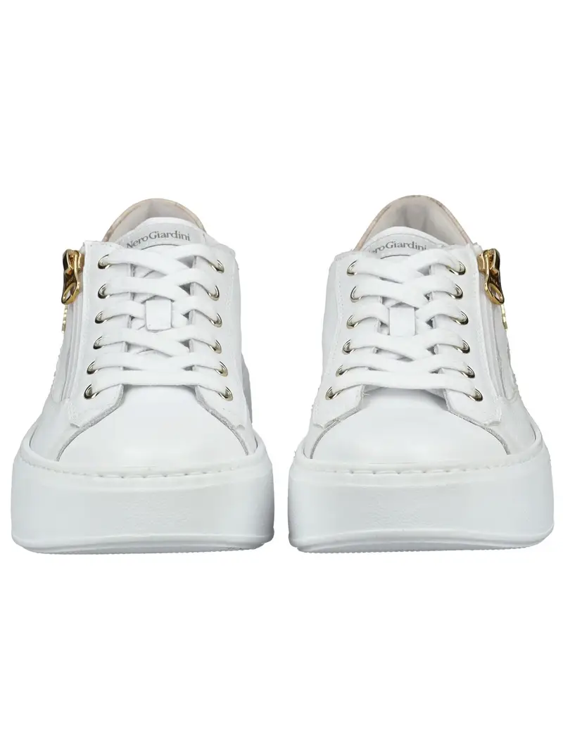 Sneaker bassa beige / argento / bianco miniatura 3