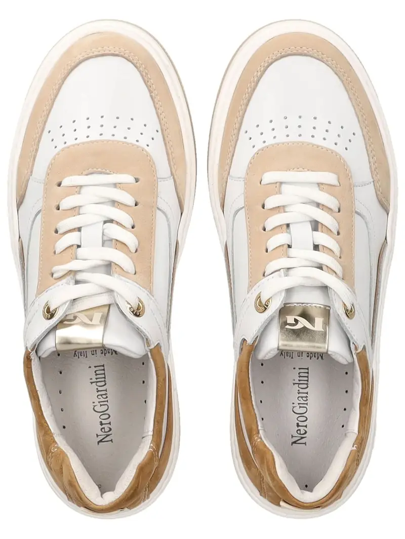 Nero Giardini Sneaker bassa beige / bianco miniatura 2