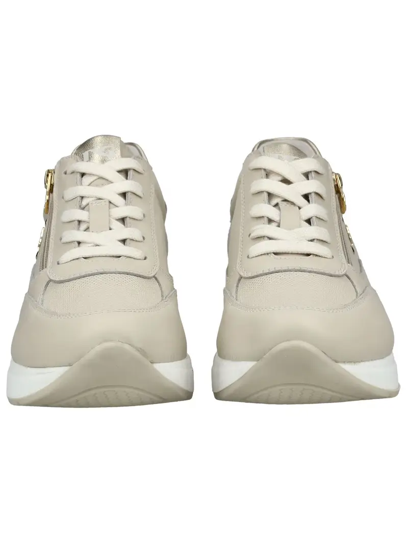 Sneaker bassa beige / blu / grigio miniatura 3