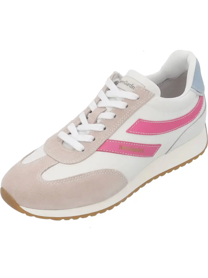 Sneaker bassa beige scuro / blu pastello / rosa / bianco