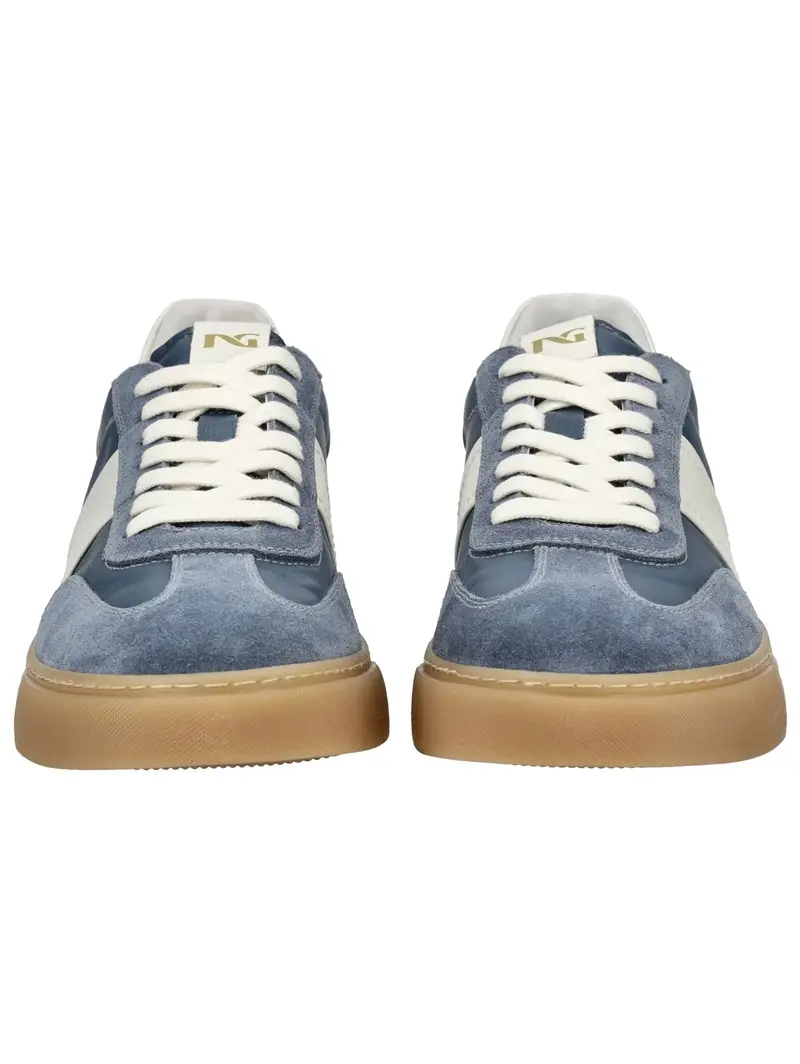 Sneaker bassa blu / bianco miniatura 3