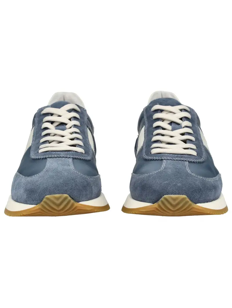 Sneaker bassa blu / bianco miniatura 3